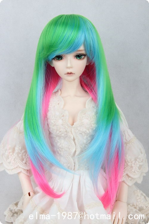 multi-colored wig for bjd-03.jpg
